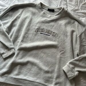 WHITE OUTER BANKS CREWNECK